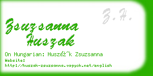 zsuzsanna huszak business card